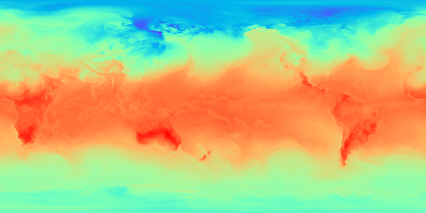 ERA5 Temperature at 1000hPa